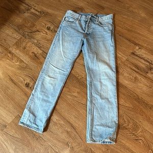 Helmet Lang mid rise straight leg jean